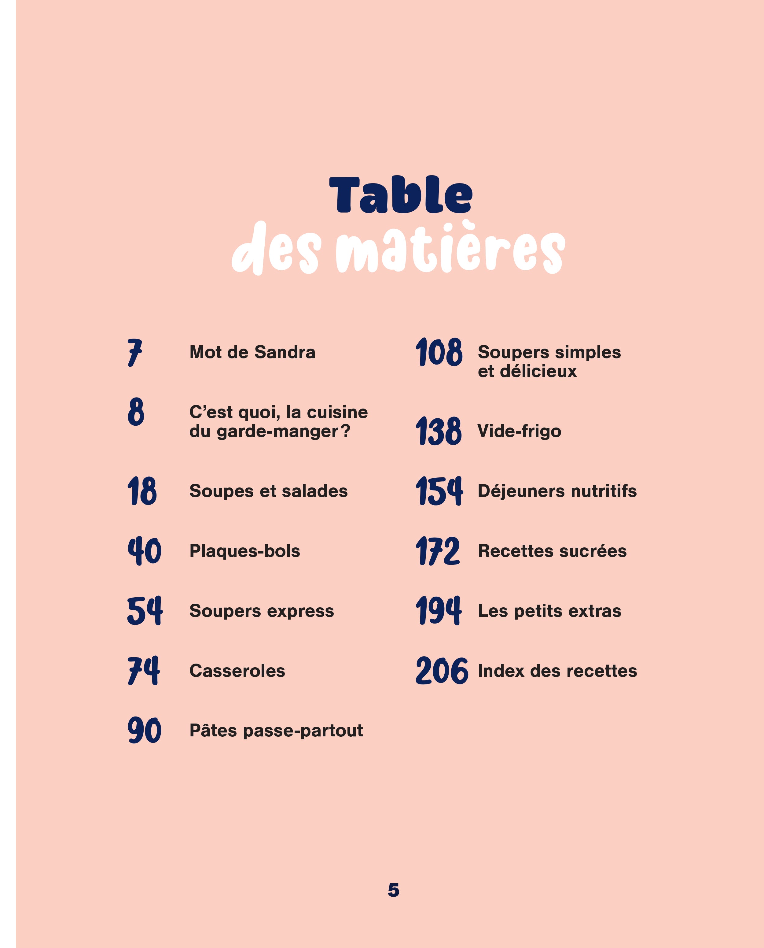 Cuisiner avec ce qu’on a dans le garde-manger - Sandra Griffin