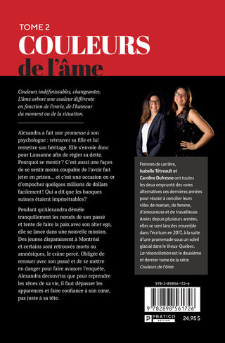 Couleurs de l’âme, tome 2 – La réconciliation | Caroline Dufresne , Isabelle Tétreault